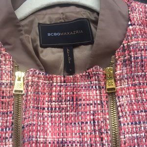 Darling pink tweed BCBG jacket!